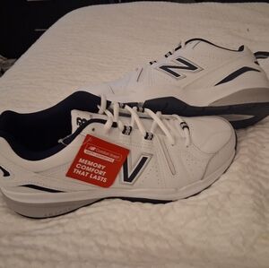 New Balance 608 Men's White and Dark Blue Sneakers